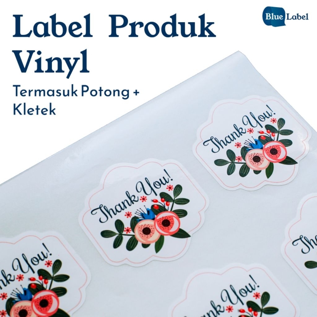 

Label Custom Vinyl Kiss-cut Bentuk Bebas Termasuk Kletek