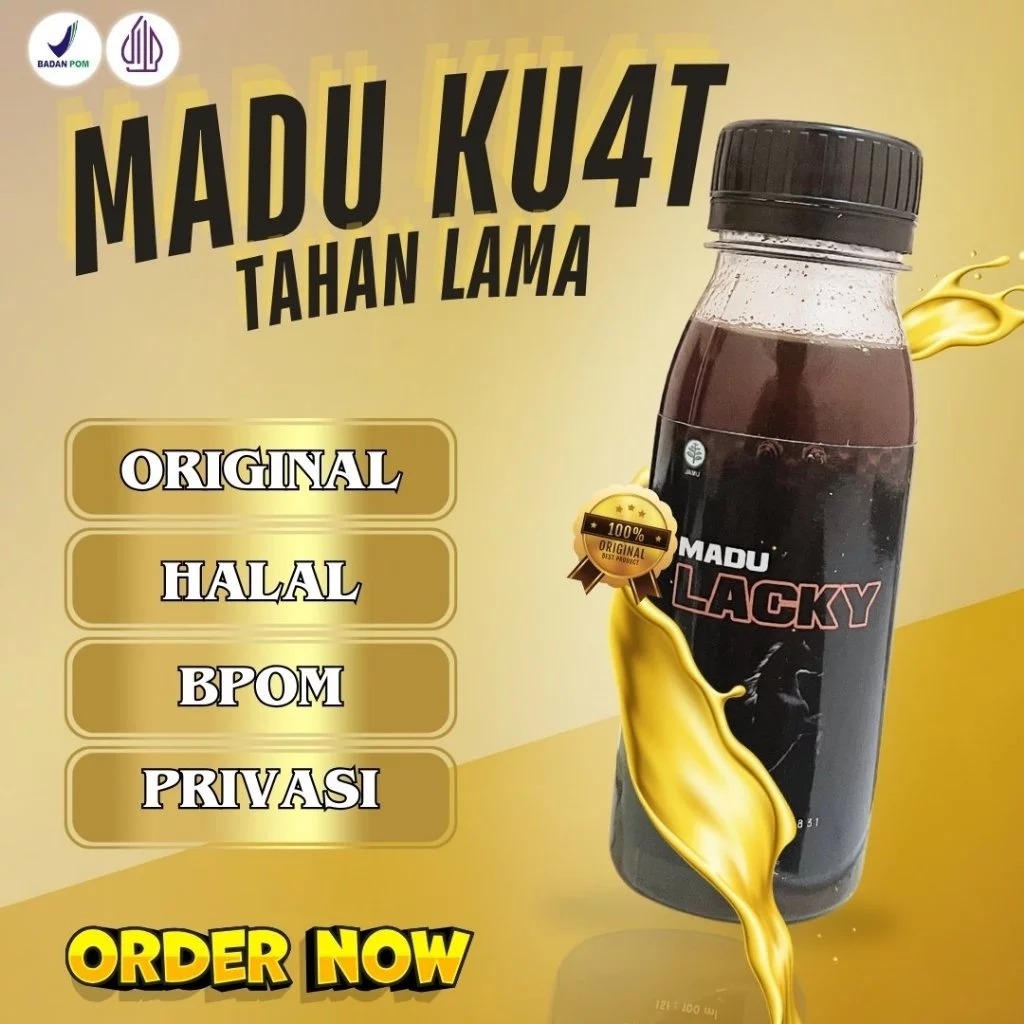 

MADU LACKY MADU PENAMBAH STAMINA TERBAIK TAHAN LAMA