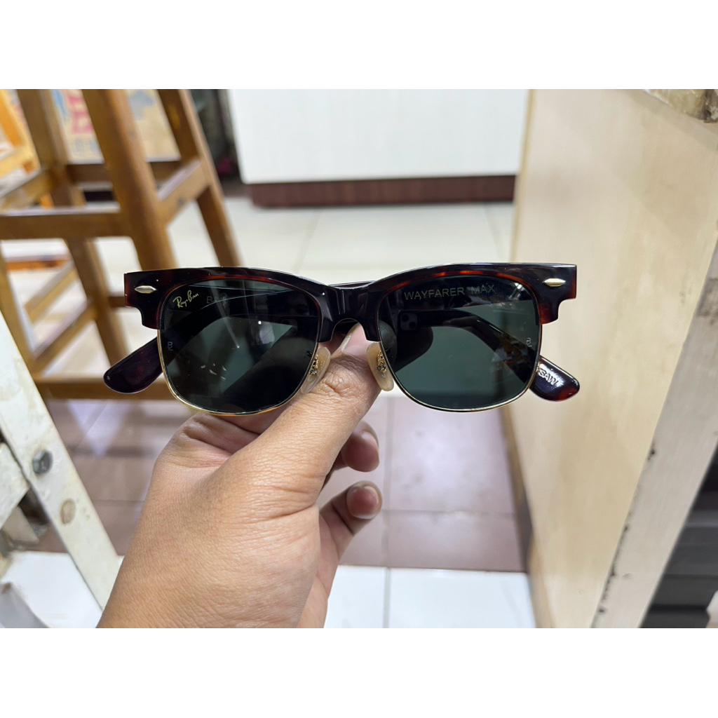 KACAMATA RAYBAN WAYFARER BL MAX TORTOISE LENSA HITAM second ori