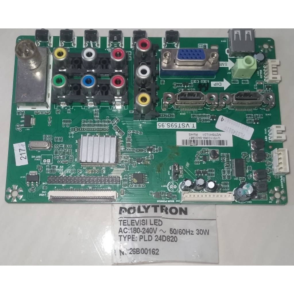 Mainboard(MB) TV Polytron seri PLD-24D820