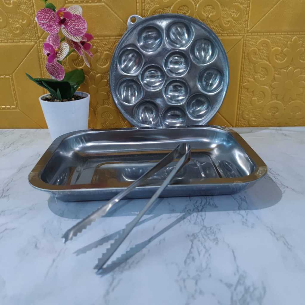 [ MURAH BANGET.. ] BAKLOR CETAKAN KUE CUBIT 12 LUBANG / CETAKAN TELOR / PUKIS / TAKOYAKI / LOYANG + 