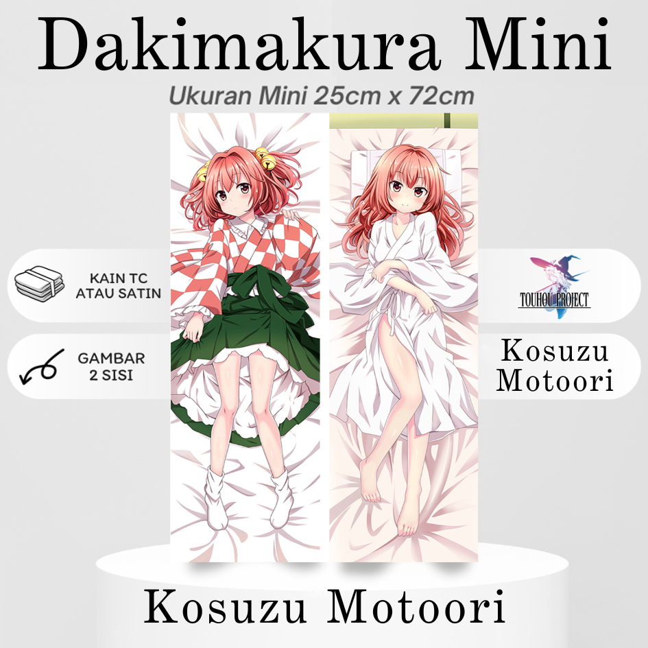 DAKIMAKURA Mini KOSUZU MOTOORI Touhou Project - Sarung bantal Mini Waifu Anime Toho Project
