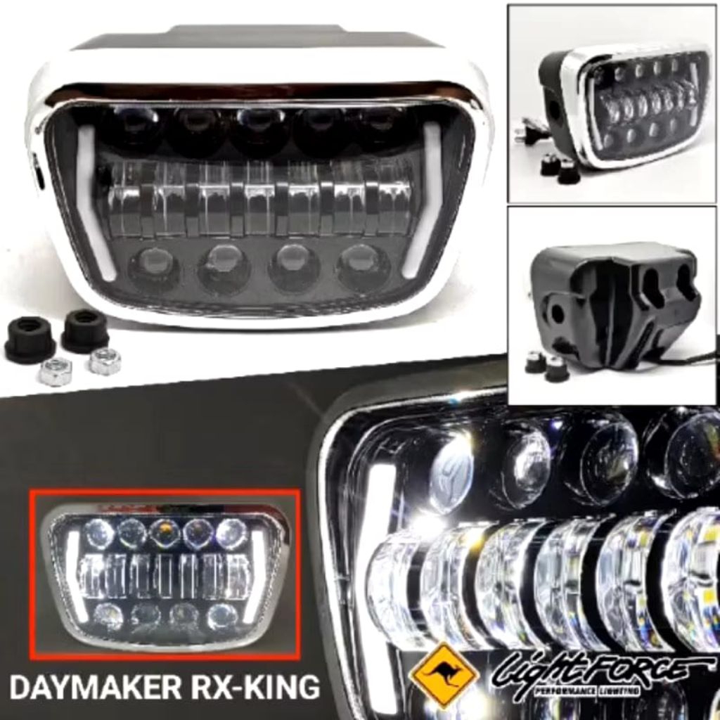 LAMPU DEPAN HEADLAMP LED RX KING GL 100 LAMPU OVAL RX KING NEW