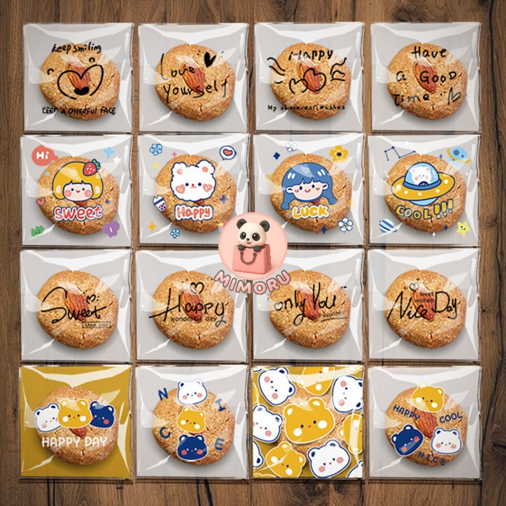 Plastik Roti OPP 10x10 Motif Bunga Simple Plastik Kue Cake Donat Risol