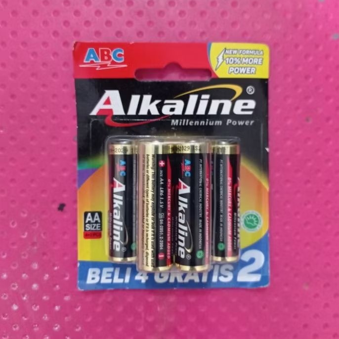 Baterai Alkaline AA isi 6