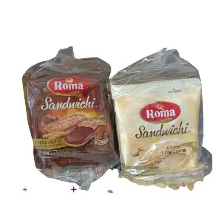 

Roma sandwichi @ 20gr 1 renteng isi 10 bungkusVarian - peanut butter - chocolate