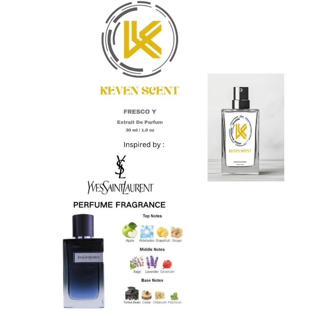 Extrait De Parfum Inspired by YSL Y Parfum Tahan Lama by Keven Scent