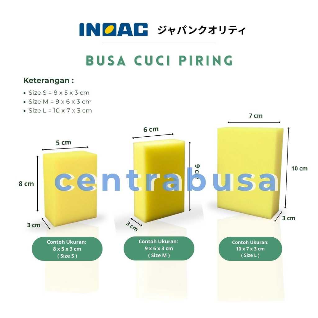 Busa Cuci Piring INOAC ECER TERMURAH Busa Cuci Serbaguna Centra Busa centrabusa