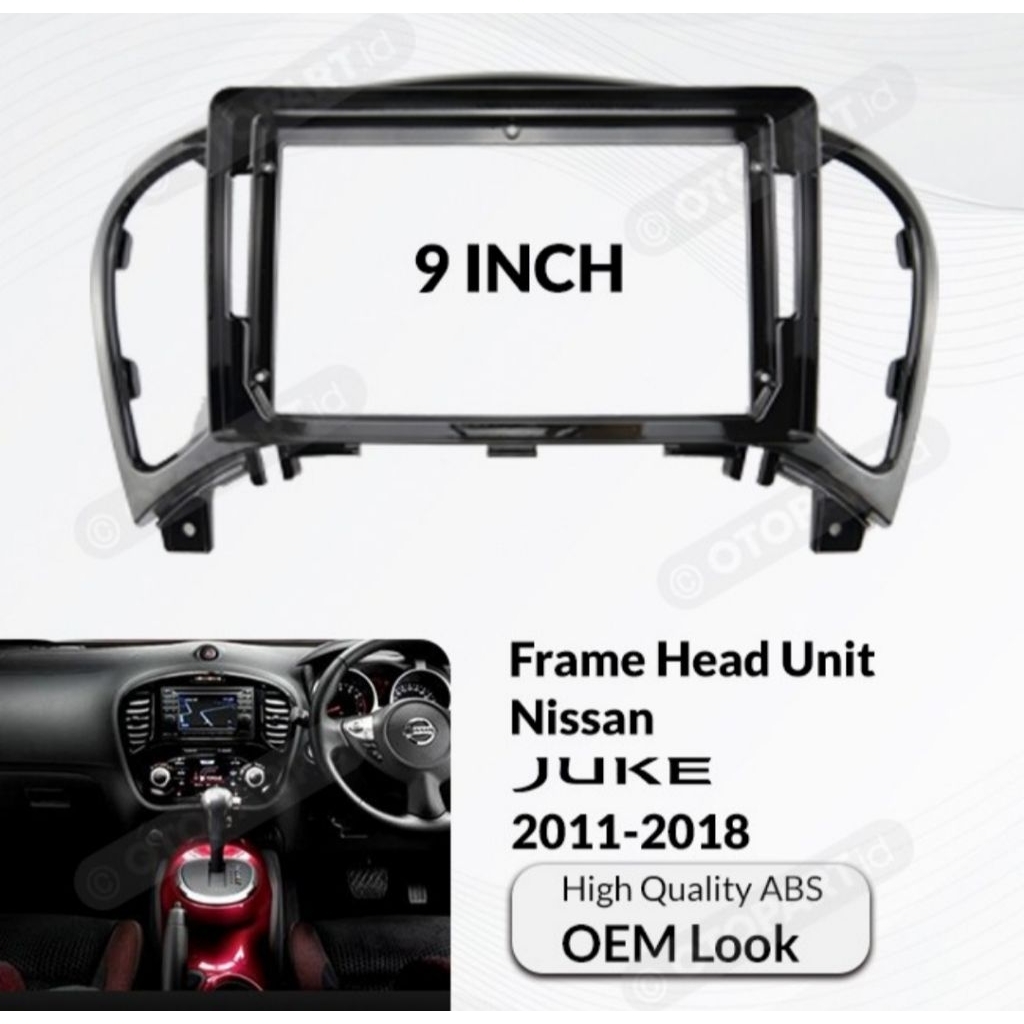 FRAME NISSAN JUKE 9 INCH FRAME JUKE HEAD UNIT ANDROID 9 INCH