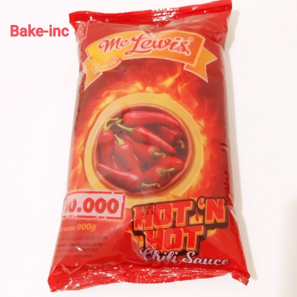 

[Bake-inc]MC LEWIS HOT AND HOT 900GRM CHILLI SAUCE