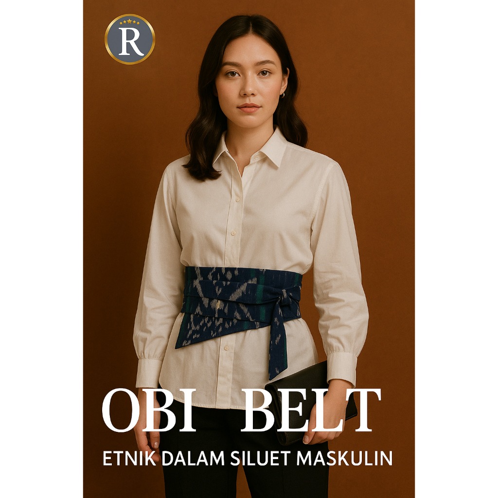 Obi Tenun Belt + Obi Tenun Etnik + Obi Tenun Murah + Obi + Ikat Pinggang Unisex + Ikat Pinggang Tenu