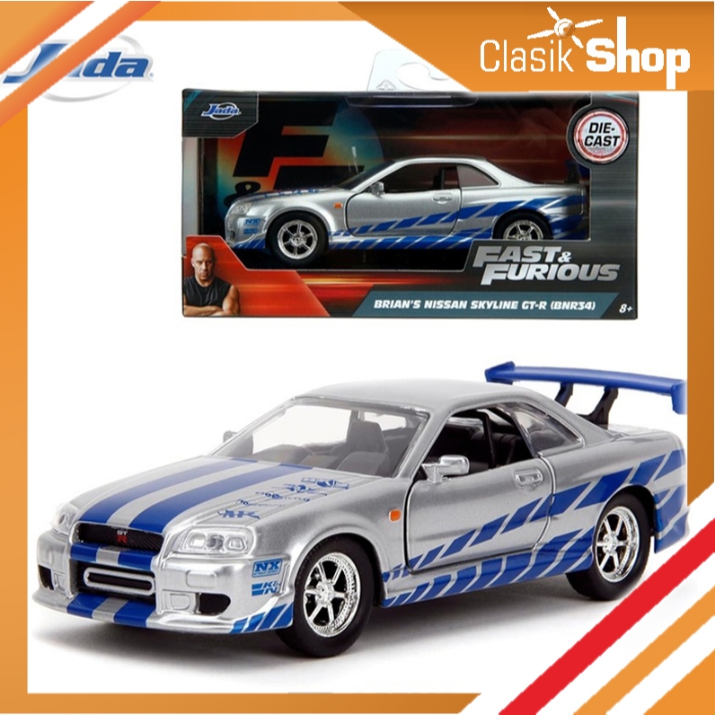JADA 1:32 Fast & Furious Brian's Nissan Skyline GT-R (R34)