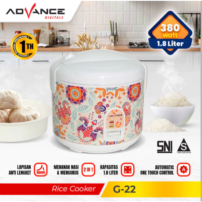 ADVANCE RICE COOKER 1.8L MOTIF BATIK G-22