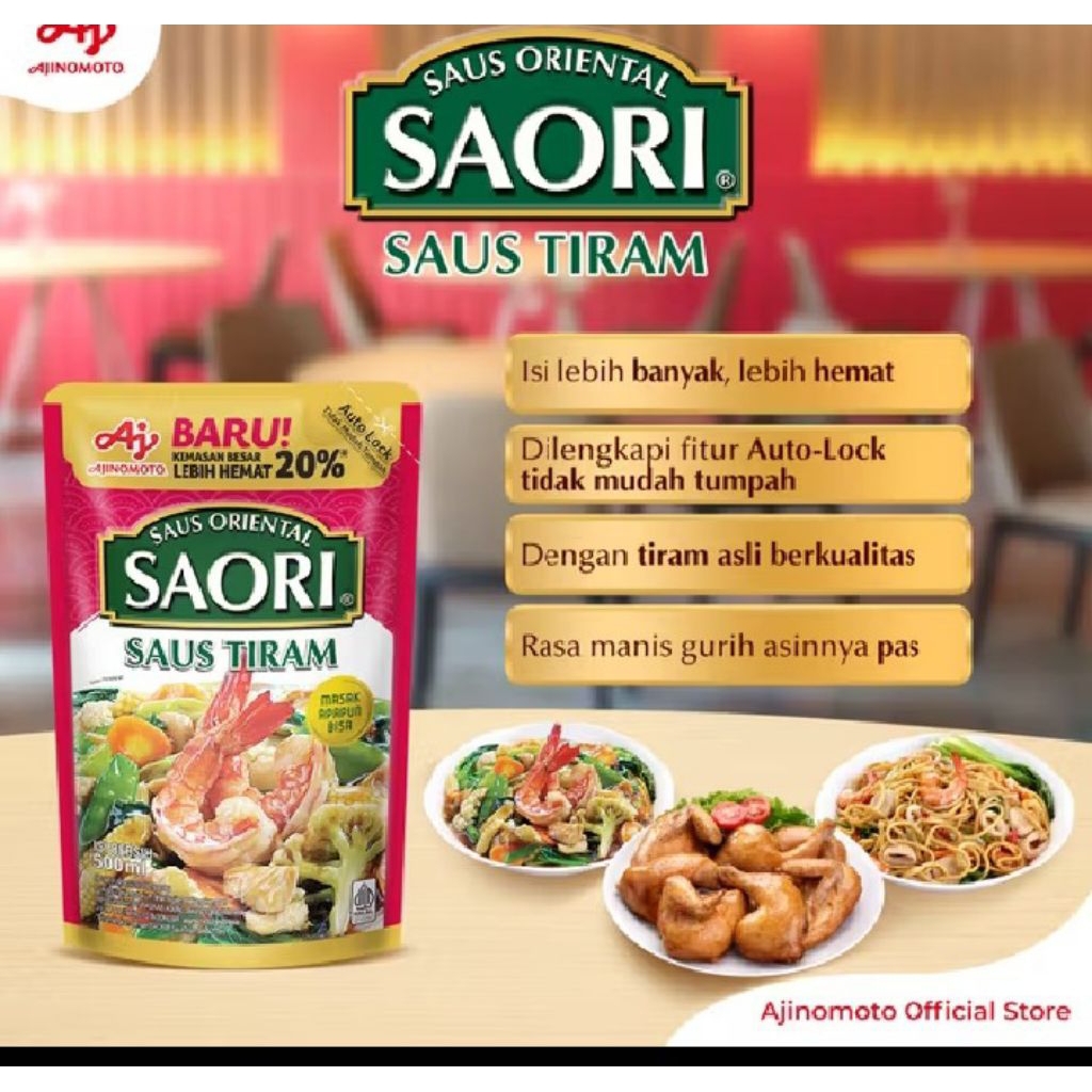 

Saori Saus tiram pouch 500ml