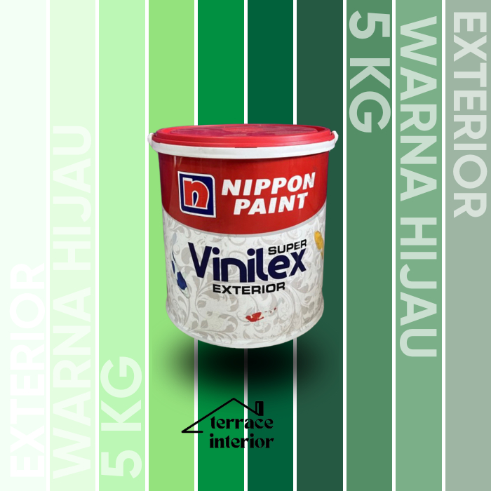 Cat Tembok Nippon Vinilex Exterior Hijau 5 Kg