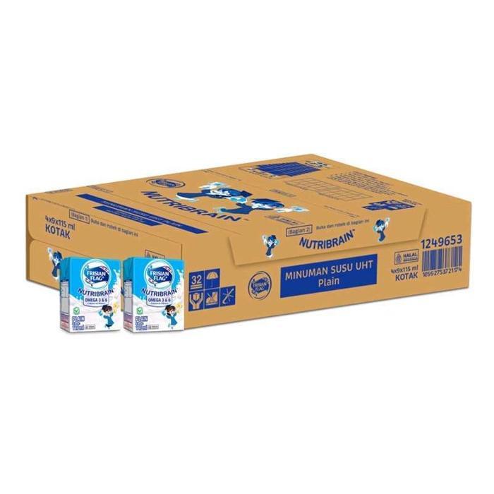 

Frisian Flag Omega Susu UHT Plain 115Ml 36pcs 1karton susu anak frisian flag nutribrain plain omega