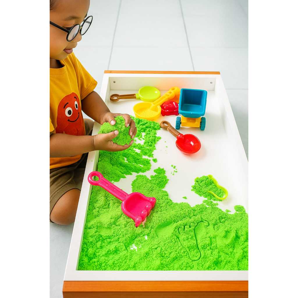 Meja Bermain Anak Pasir Clay Lego Meja Tray Serbaguna