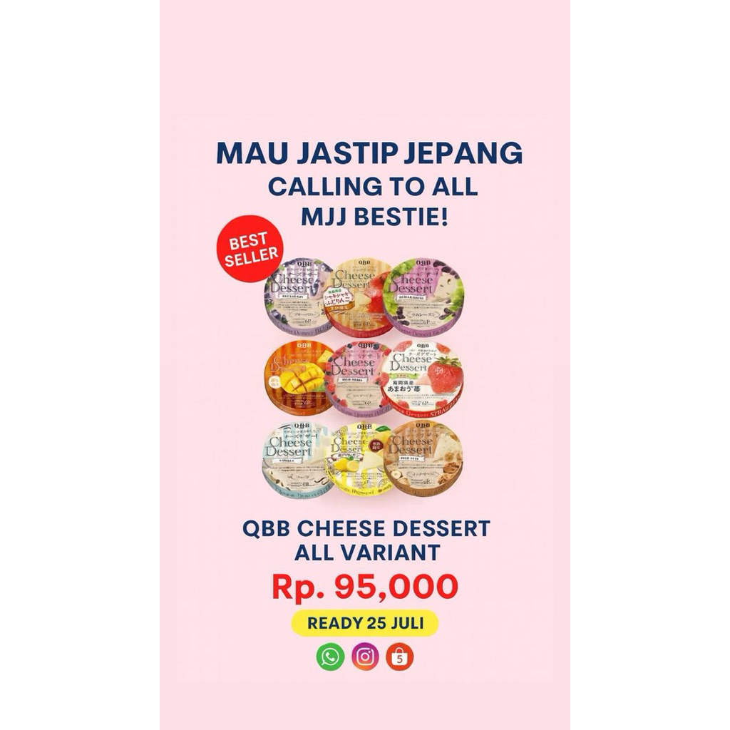 

[PREORDER] QBB cheese dessert all variant original handcarry jepang