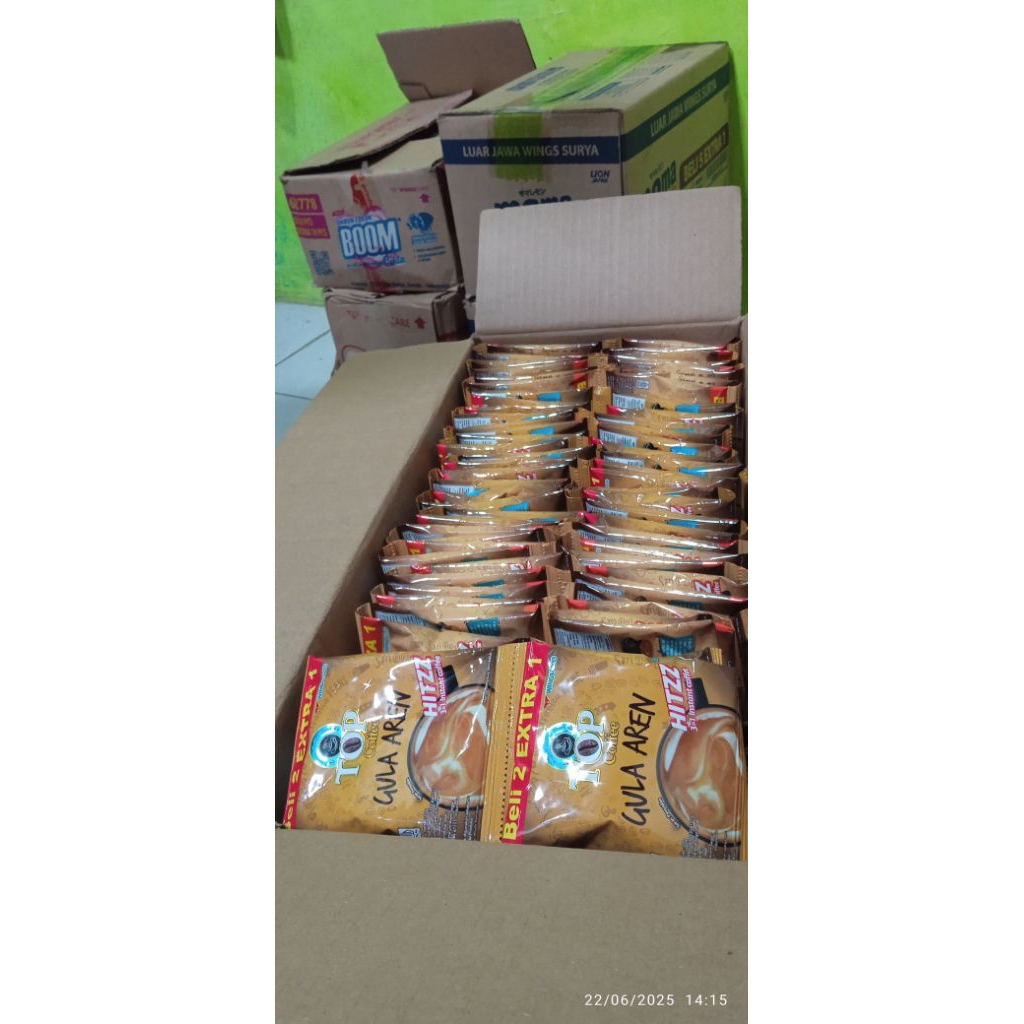 

kopi top gula aren isi 15 pcs