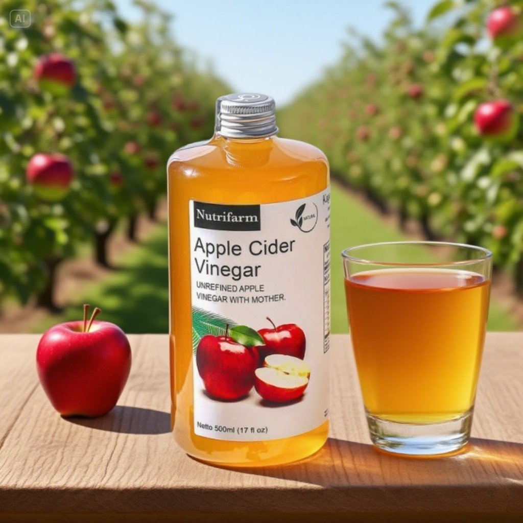 

Cuka Apple Nutrifarm with Mother Cider vinegar cuka apel Untuk Kesehatan 500ml