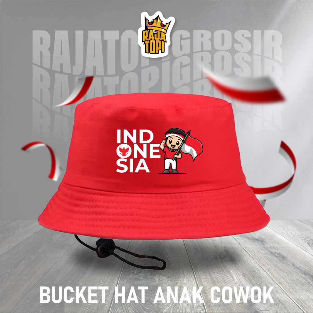 topi buckethat anak indonesia / topi anak indonesia / topi anak indonesia