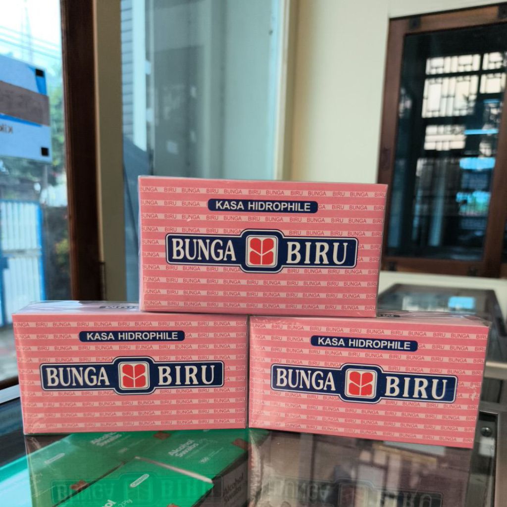 Kasa Hidrophile Bunga Biru