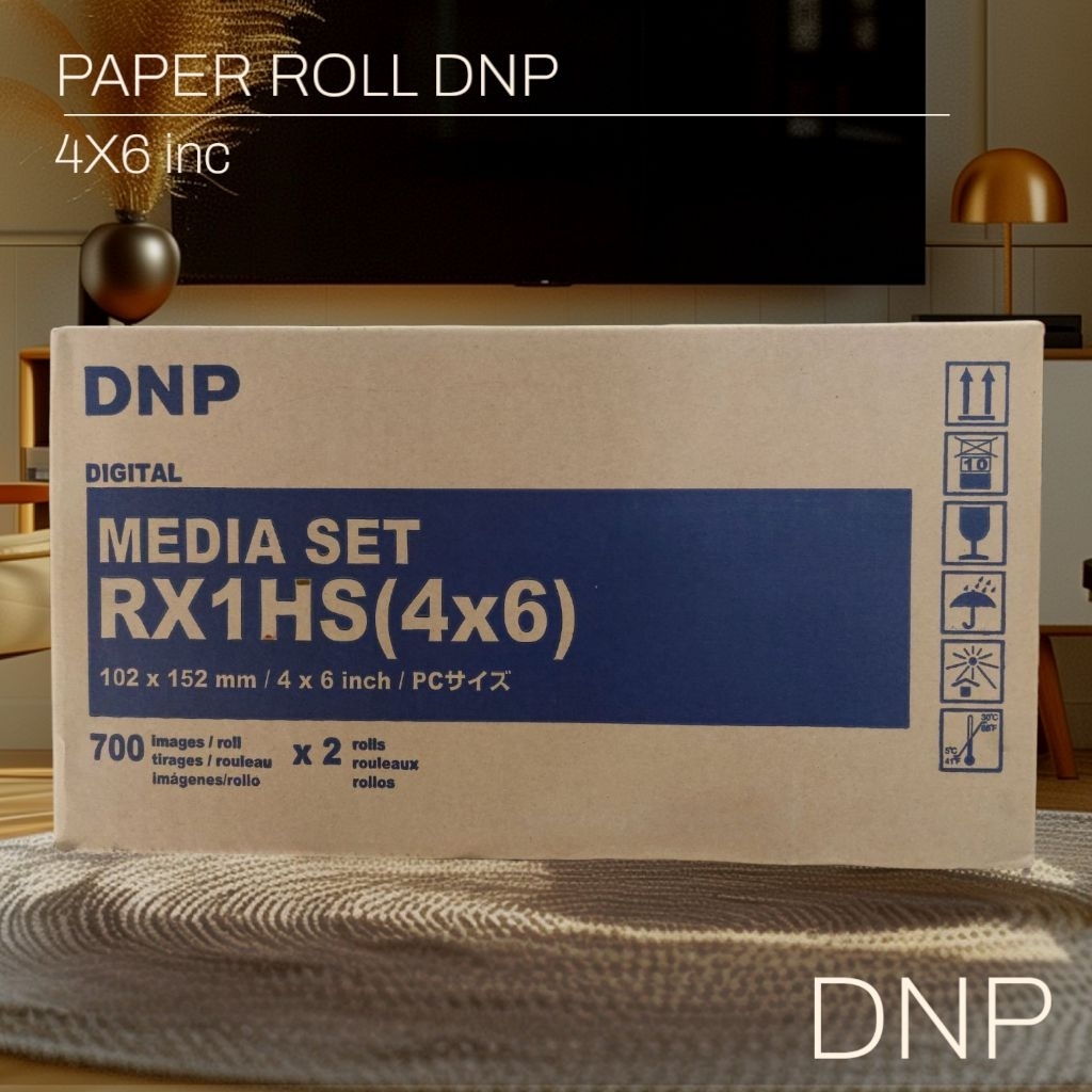 PAPER Roll DNP 4X6 PHOTOBOOTH DNP 4R1 / KERTAS FOTO DNP MEDIA SET RX1HS 102X152mm