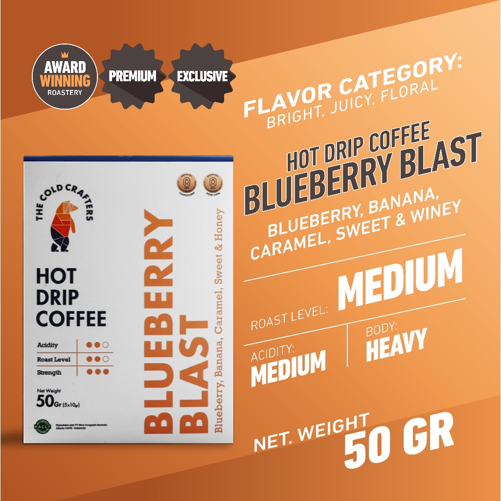 

Coffee Drip Bag The Cold Crafters Easy Drip - Blueberry Blast