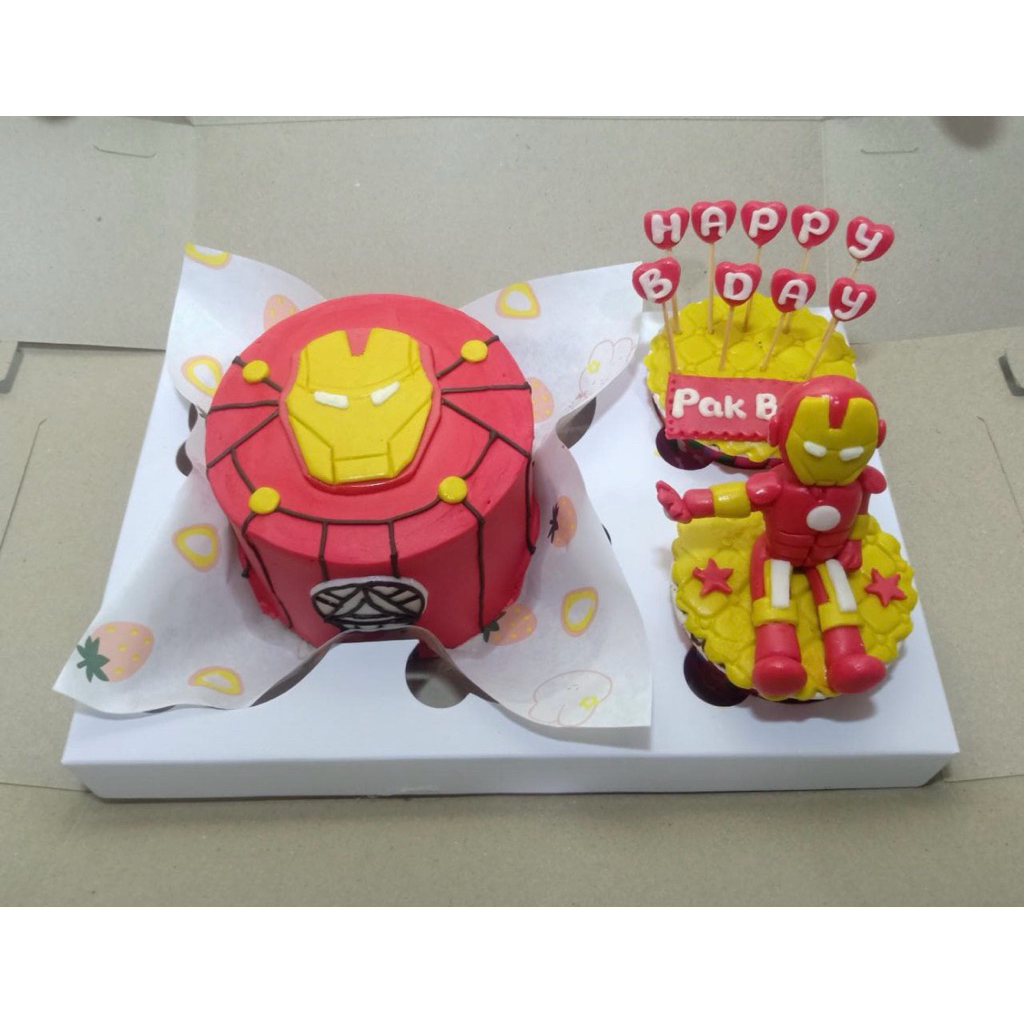 

Korean Lunch Box and Cupcake Combination