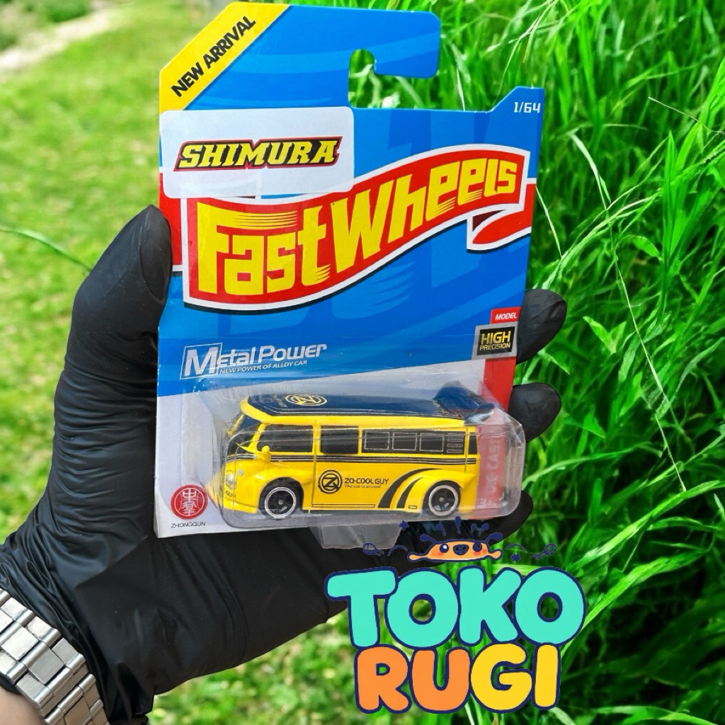 Fast Wheels DieCast Car Metal Power Cocok untuk koleksi Vw combi / bus Volkswagen