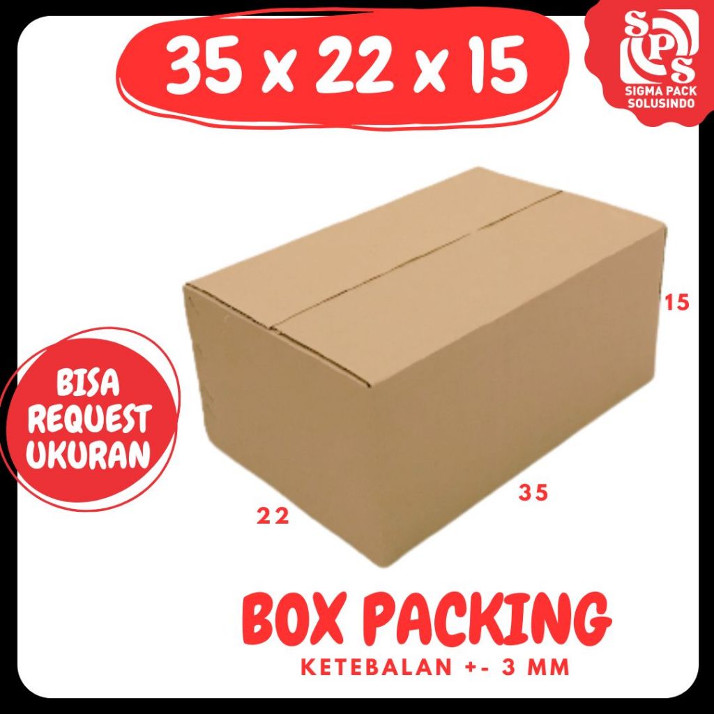 

Kardus 35x22x15 Box A1 Packing dus minuman Kotak Kemasan botol Dus zigma shop