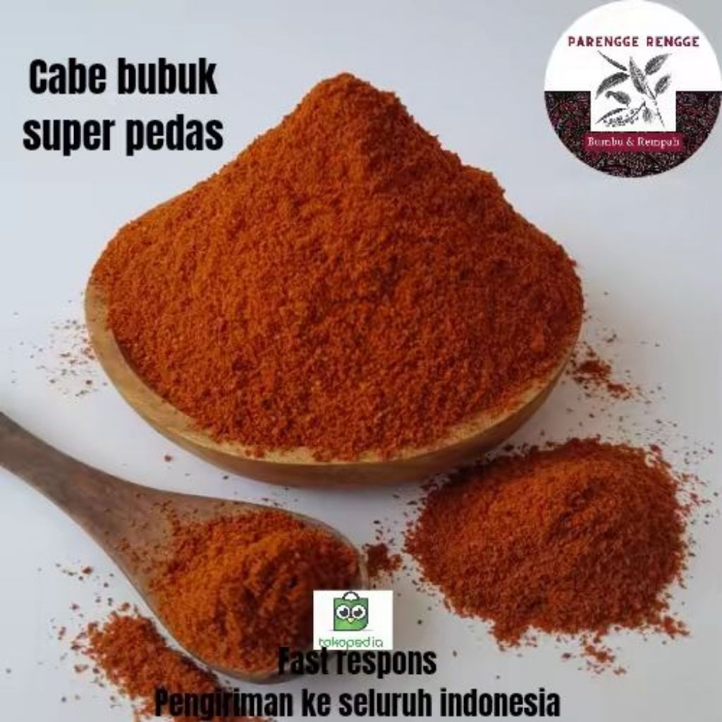 

Cabe bubuk super pedas / chili powder / cabe bubuk murni