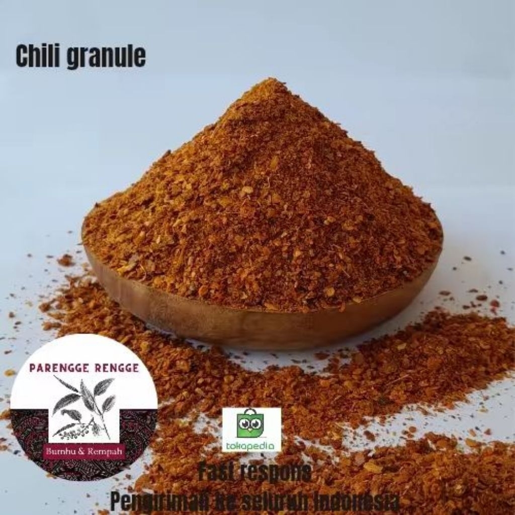 

Chili granule / cabe bubuk kasar import & halal