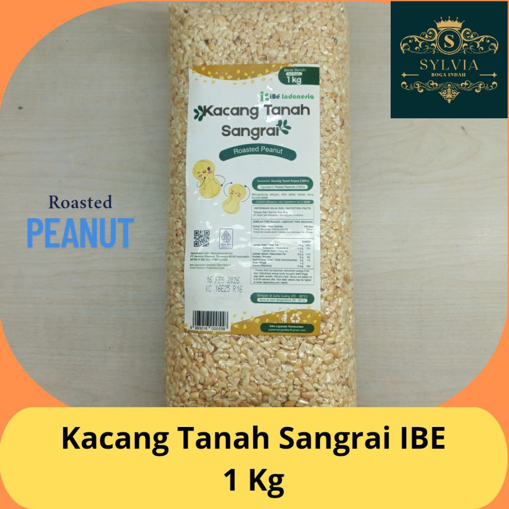 

Halal Food IBE Kacang Cincang Panggang / Sangrai Kacang Sangrai Kacang Tanah Cincang Sangrai 1 Kg