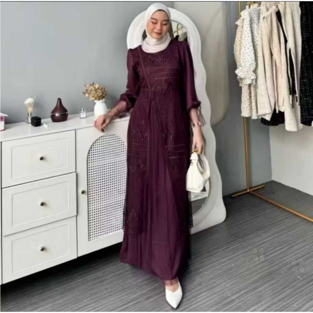 GAMIS KIYARA UKURAN M L XL XXL  GAMIS PESTA MODEL TERBARU GAMIS LEBARAN GAMIS PESTA