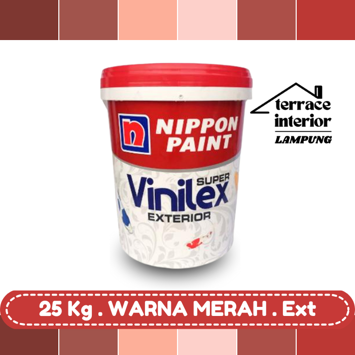 Cat Tembok Vinilex Exterior Merah 25 Kg