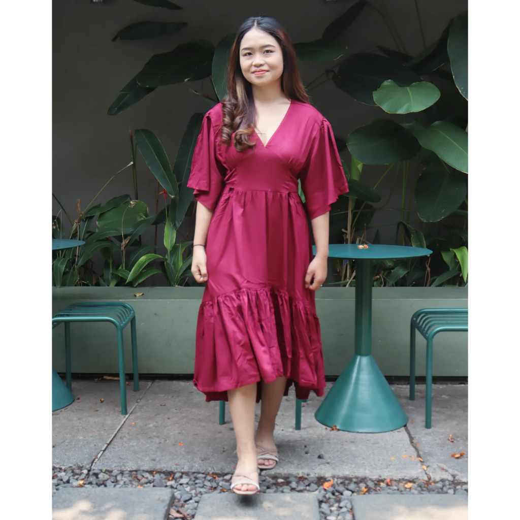 [GUTTE.ID DRESS] DAILY CASUAL DRESS | SUMMER DRESS | DASTER HOMEDRESS (MERAH)