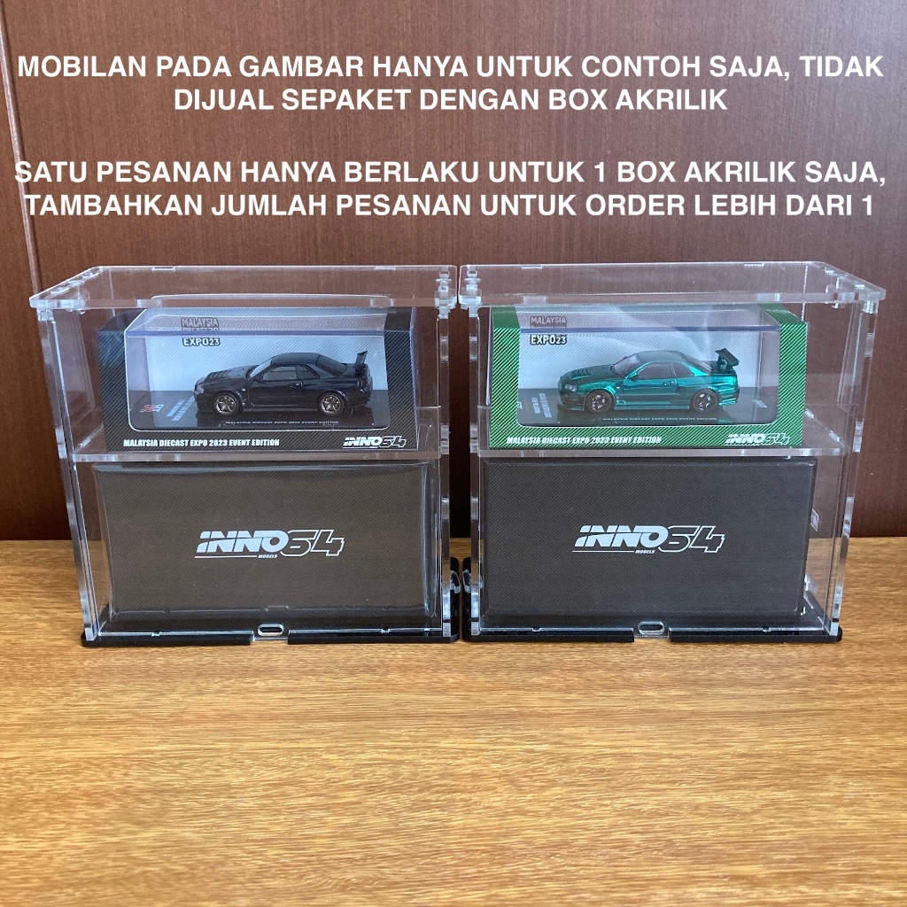 Box Display Akrilik Acrylic TERRA Diecast INNO64 INNO 64 Seri Box / Resin Series Organizer