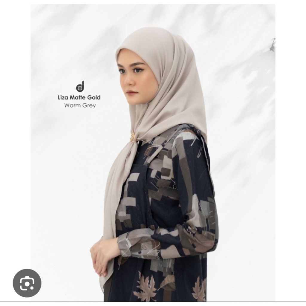 HIJAB DEENAY LIZA POLOS WARM GREY