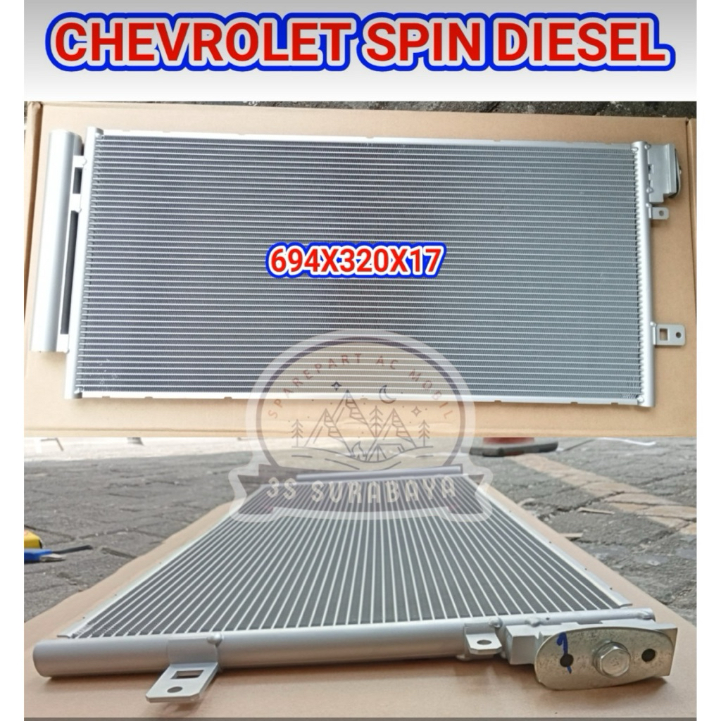Kondensor Spin diesel Ac mobil Chevrolet Disel (Baru/New)