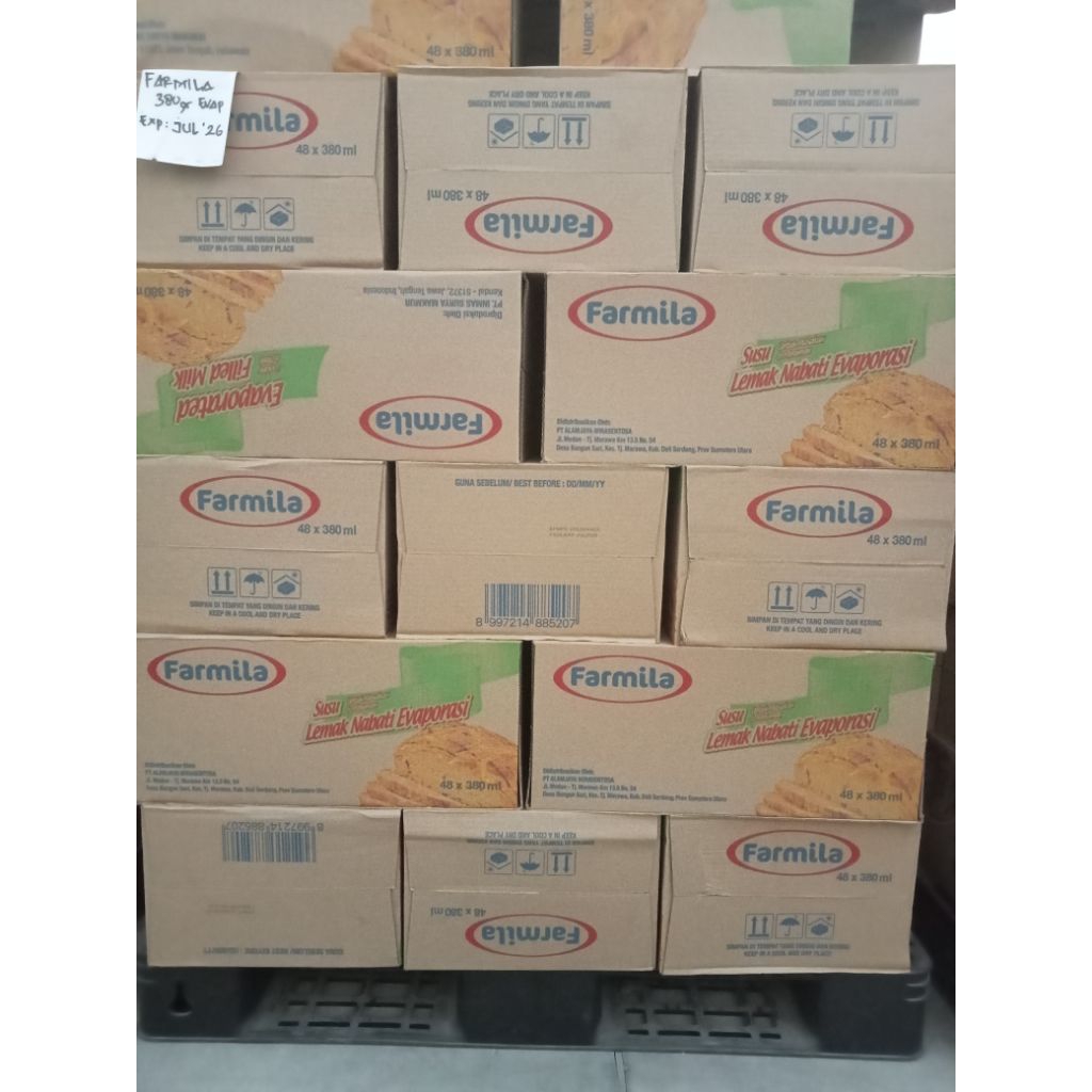 

Susu Evaporasi Farmila 380ml/Dus
