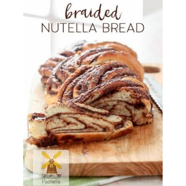 

Artisan Large Braided Crunchy Nutella/Hazelnut Bread 21 cm