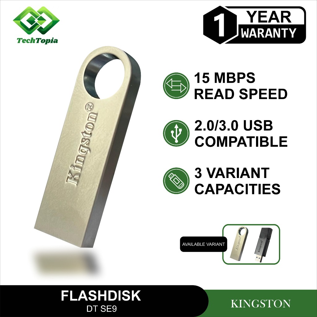 Flashdisk Kingston DataTraveler 100G3 DT100G3 USB 3.0 16GB/ 32GB/ 64GB/ 128GB Flashdisk Flash Drive