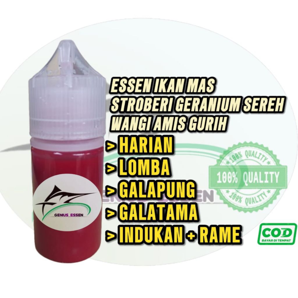 Essen ikan mas aroma stroberi geranium sereh essen ikan mas harian essen ikan mas lomba essen ikan m