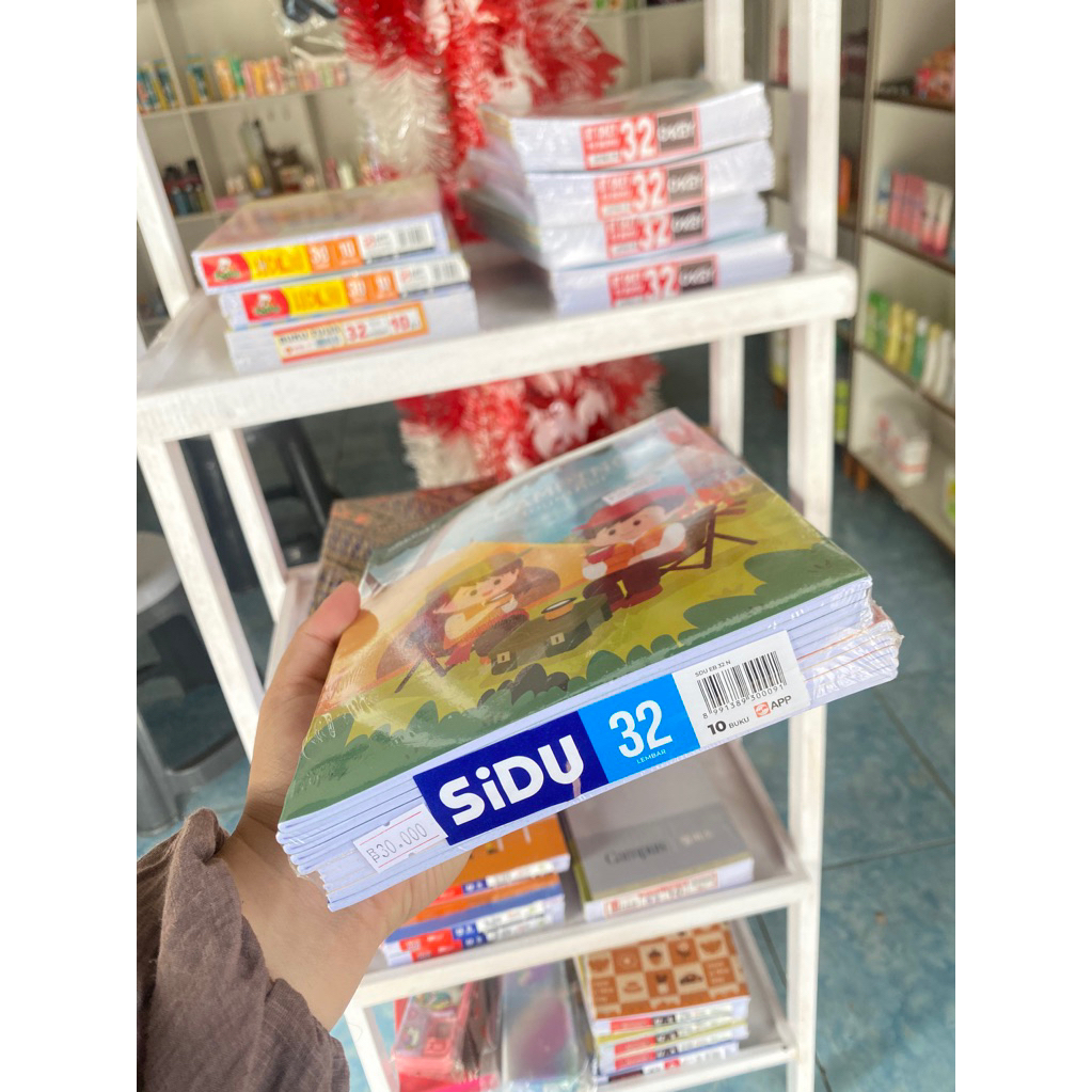 

BUKU TULIS SIDU isi 32 lembar 10 BUKU || BUKU TULIS DODO ISI 30 lembar Isi 10 Buku