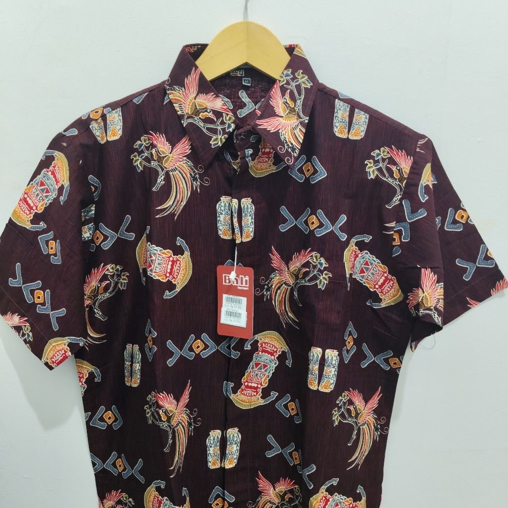 Bali Lestari Kemeja Batik Katun Pria Kemeja Pria Kemeja Kerja Kemeja Formal