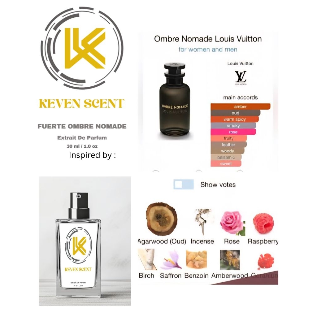 Extrait De Parfum Louis Vuitton Ombre Nomade Parfum Pria Tahan Lama by Keven Scent