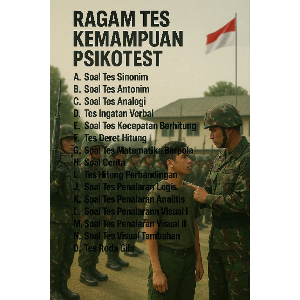 RAGAM KEMAMPUAN PSIKOTEST 1 TNI/POLRI/CPNS/BUMN 2026