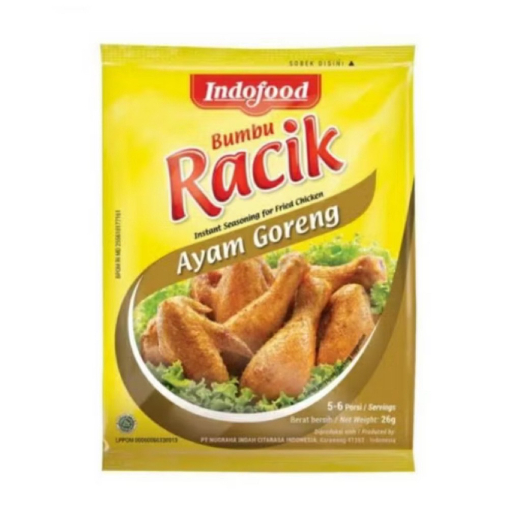

Racik bumbu ayam goreng 26gr