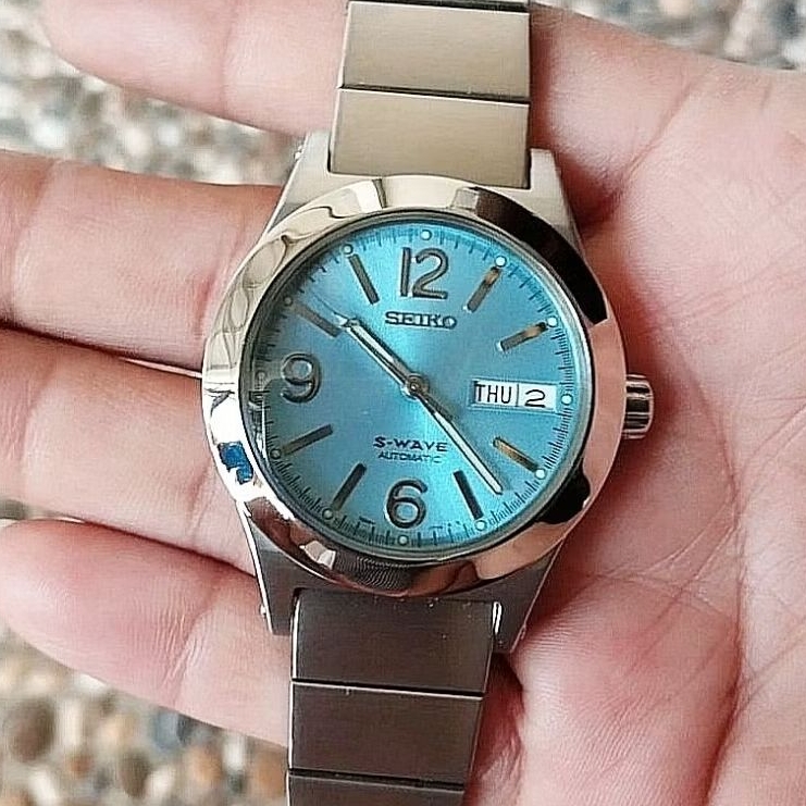 Jam Tangan Seiko SKX467 S.Wave Blue Ice - Super RARE